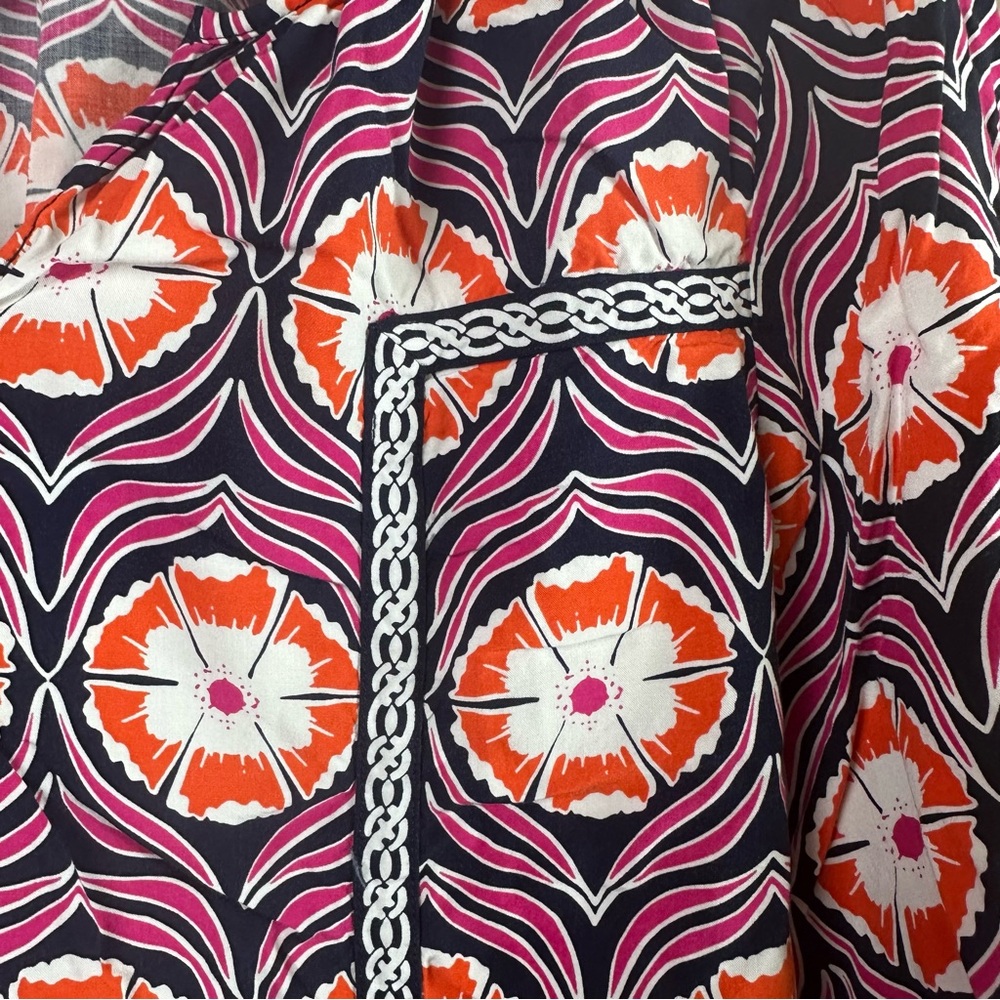 crown & ivy Vibrant Pink and Orange Blouse - Picture 3 of 7